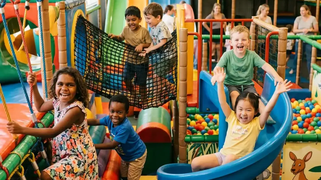 Happy children playing together