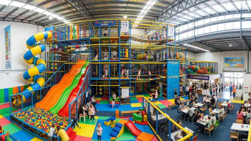 Large modern indoor play centre in Sydney